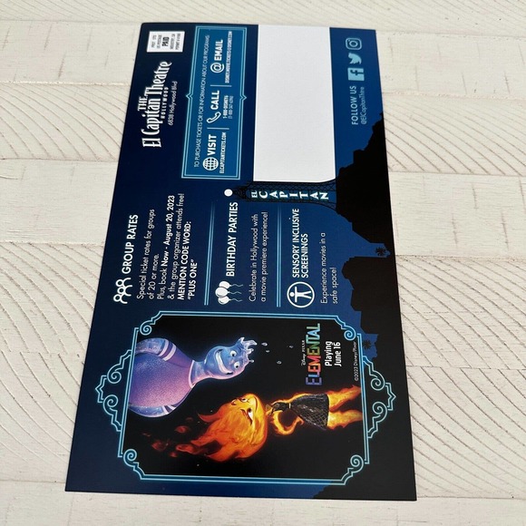 The Little Mermaid 2023 Hollywood El Capitan Theatre Mini Promo Poster 11x6" - Picture 4 of 7